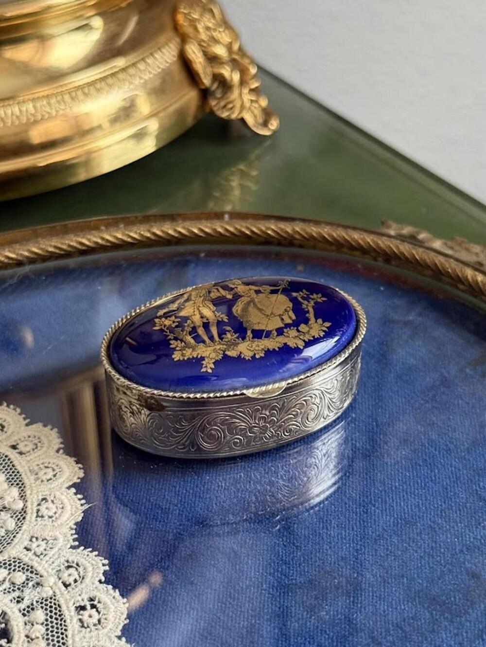 Limoges-Style Porcelain Trinket Box
